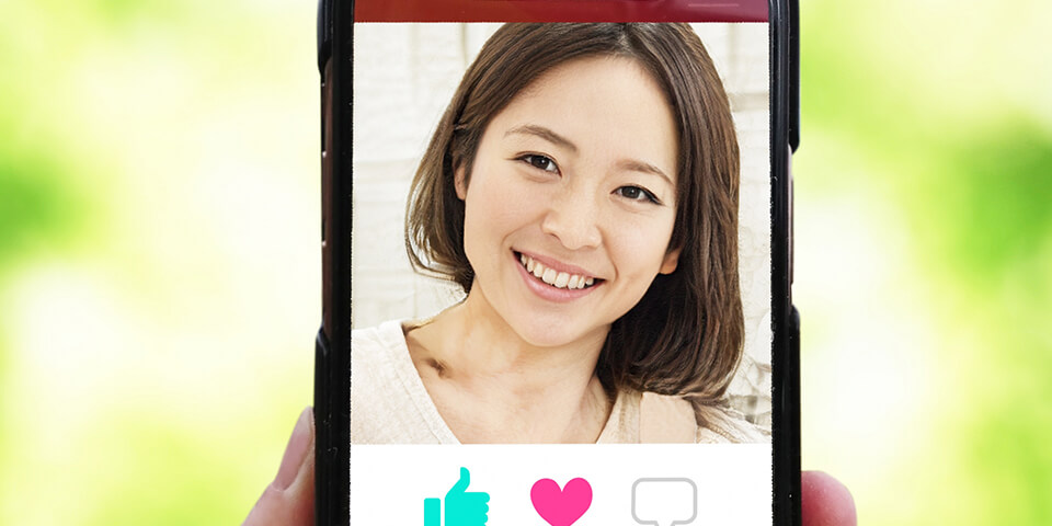 スマホで表示される結婚相談のお相手